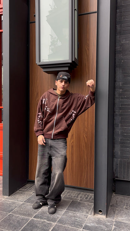 Garden Coffe  - Hoodie Zip Mangas Globos