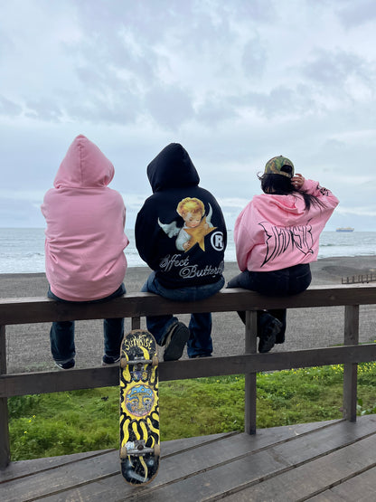 Effect Butterfly Angel - Hoodie Mangas Black