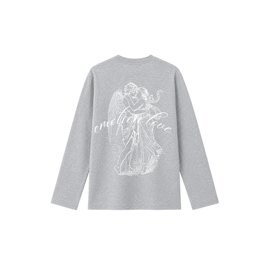 Emotion love -  Camiseta Manga Larga grey