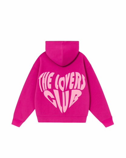 The lovers club  - Hoodie clásico pink  puff