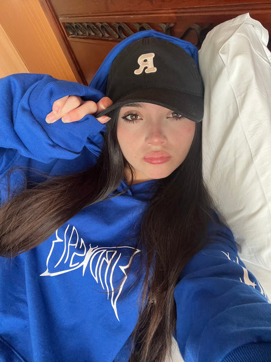 Butterfly Emblem - Hoodie Mangas Globo Blue