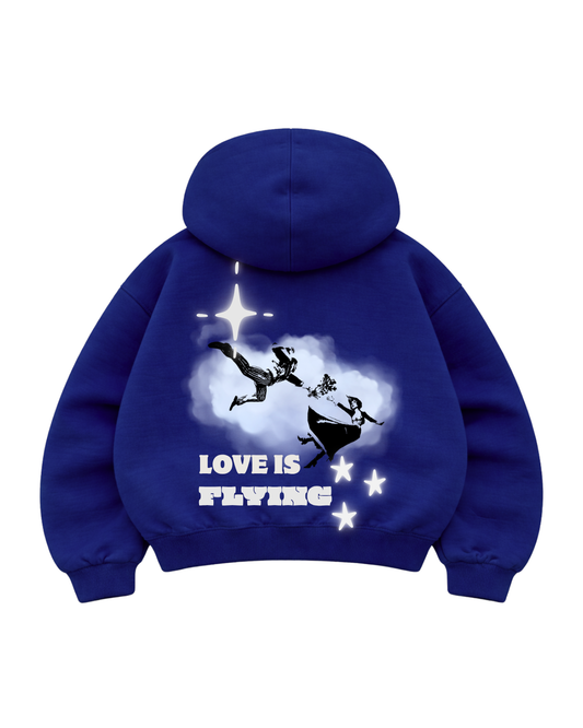 Flying - Hoodie Mangas Globo Blue France