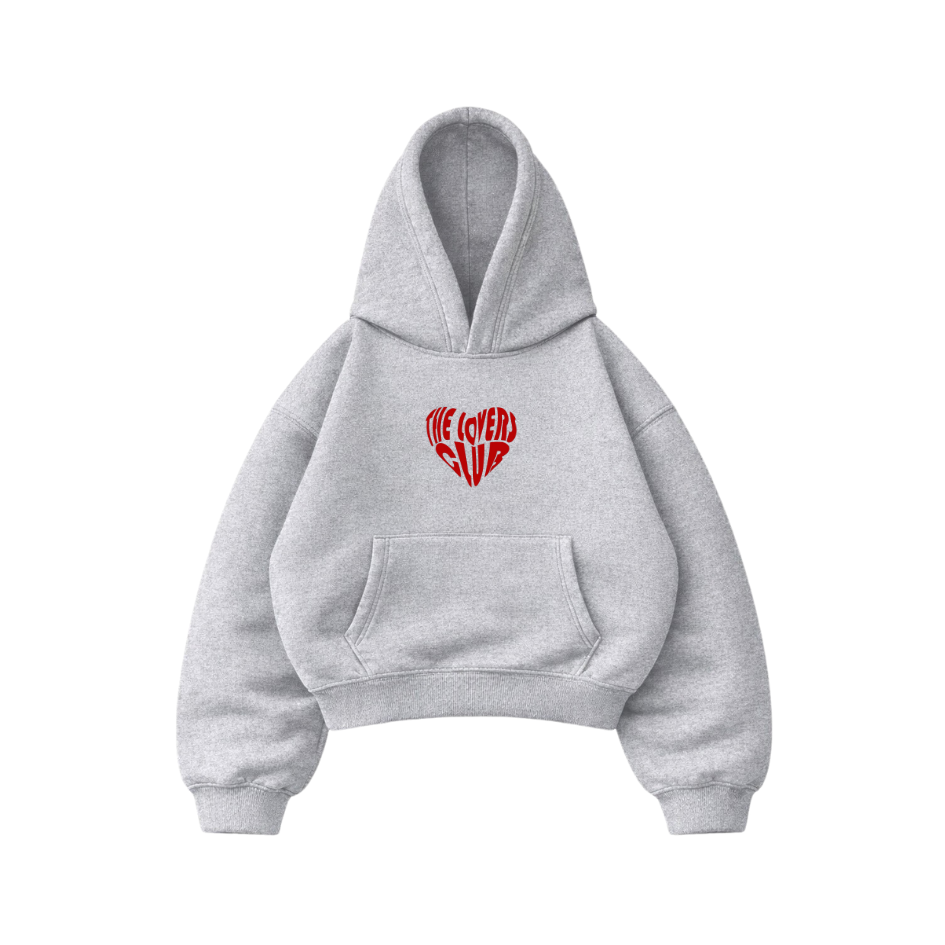 The Lovers Club - Hoodie Mangas Globo Gris
