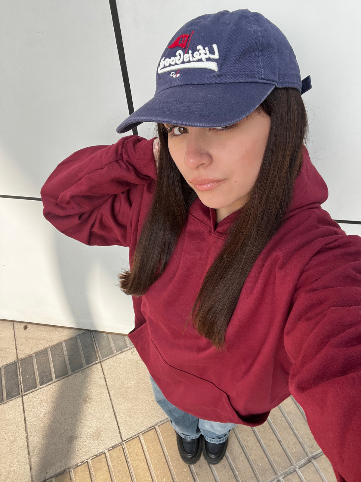 Basic burdeo- Hoodie Classic