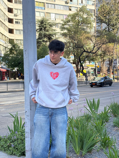 The Lovers Club - Hoodie Mangas Globo Gris