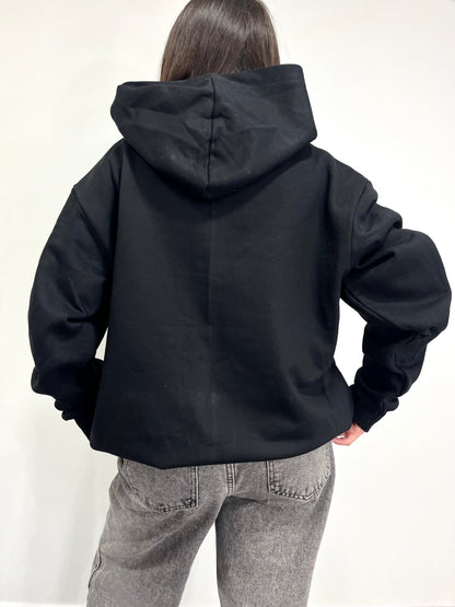 Basic Black - Hoodie Zip Classic
