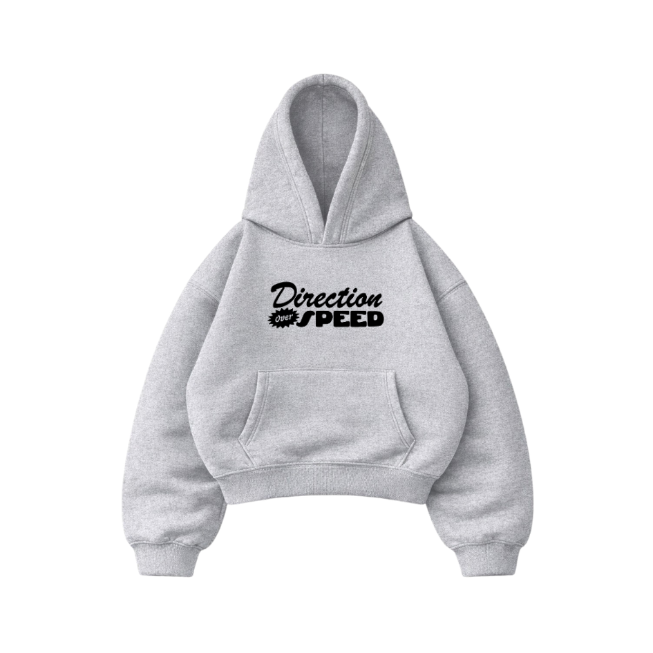 Speed - Hoodie Mangas Globo Gris