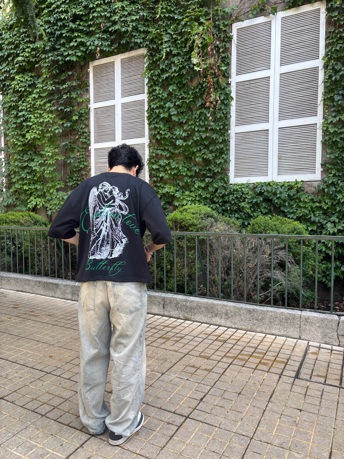 In Love  - Camiseta boxi  black