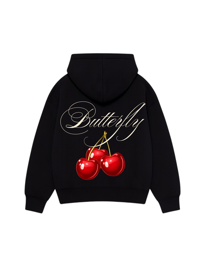 Cherry - Hoodie zip Clásico black