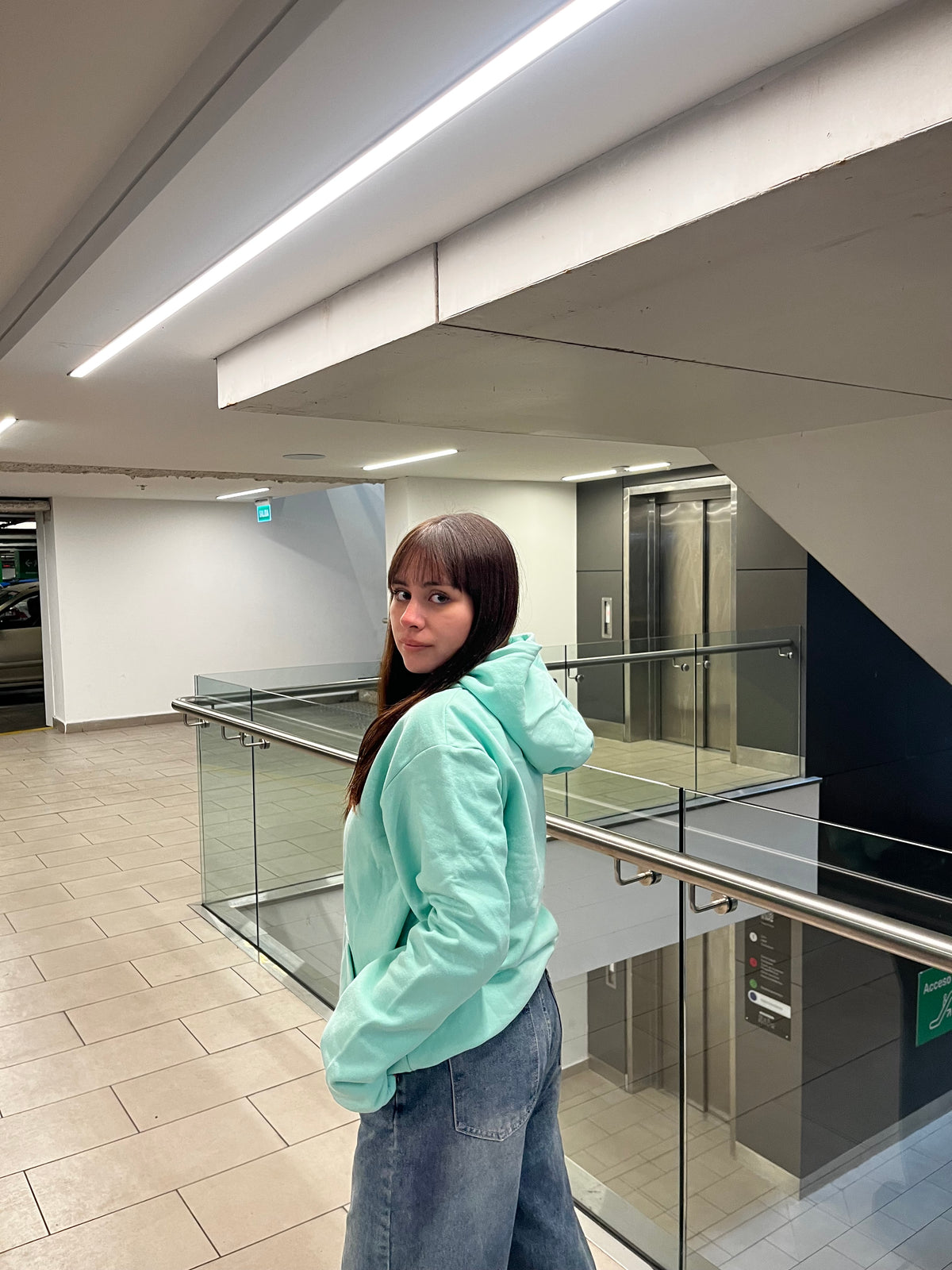 Basic menta  - Hoodie  Classic