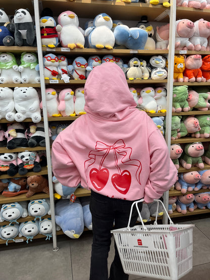 With Love - Hoodie Mangas Globos Pink