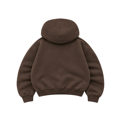 Basic Coffe  - Hoodie Zip Mangas Globos
