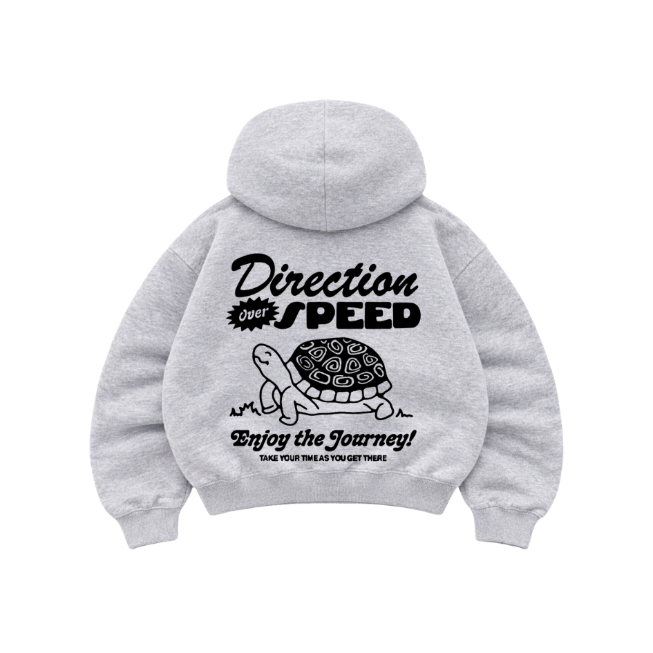 Speed - Hoodie Mangas Globo Gris