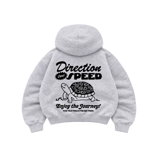 Speed - Hoodie Mangas Globo Gris