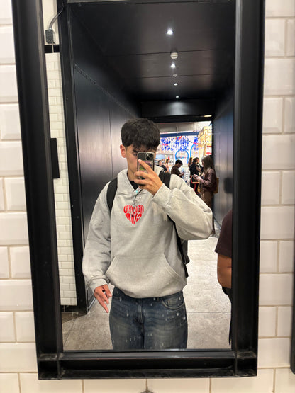 The Lovers Club - Hoodie Mangas Globo Gris