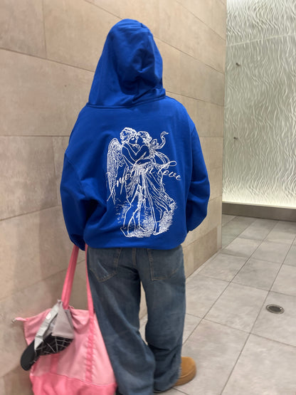 In Love -Hoodie Mangas Globos blue