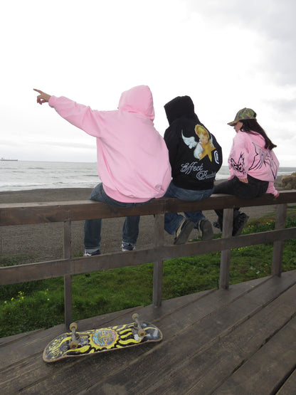 Effect Butterfly Angel - Hoodie Mangas Black