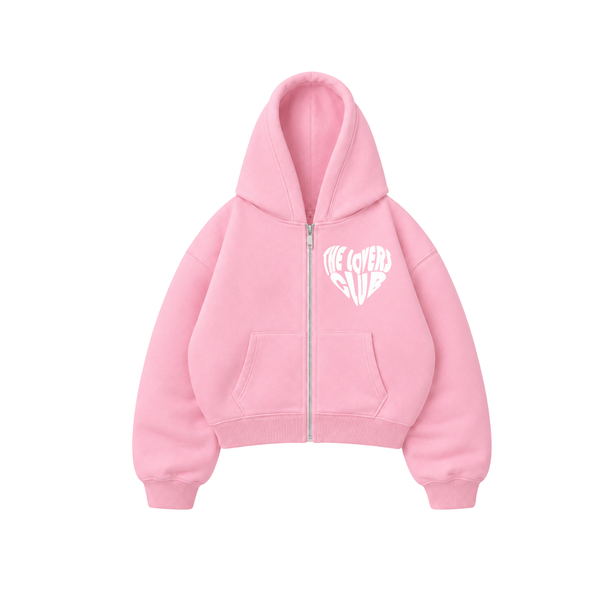 The Lovers Club - Hoodie Zip Mangas Globo Puff
