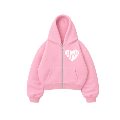 The Lovers Club - Hoodie Zip Mangas Globo Puff