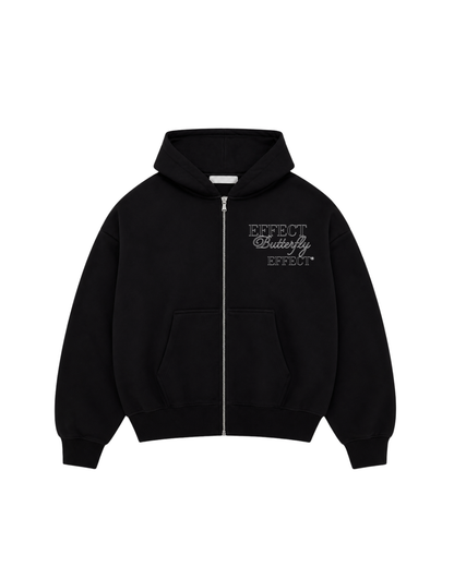 Effect Butterfly Angel - Hoodie zip Clásico black