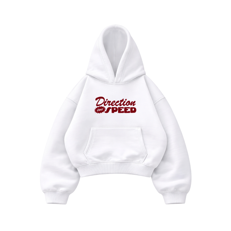 Speed - Hoodie Mangas Globo White