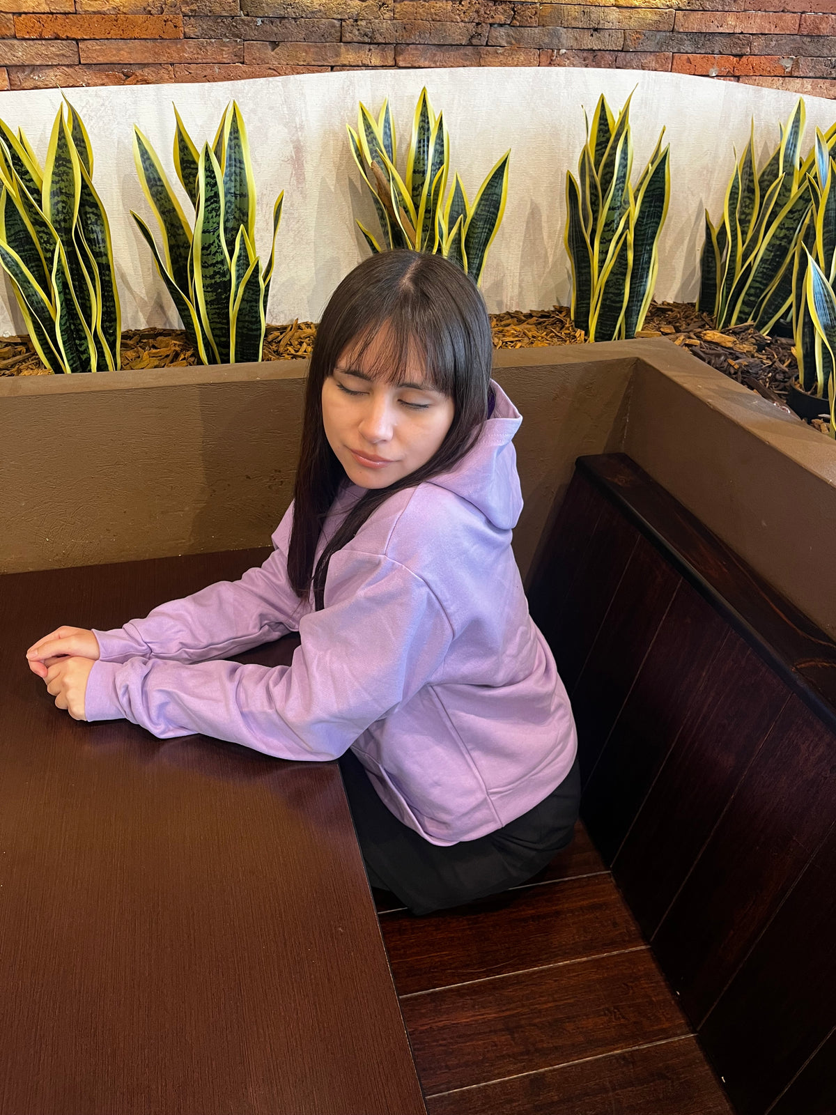 Basic lila  - Hoodie Classic