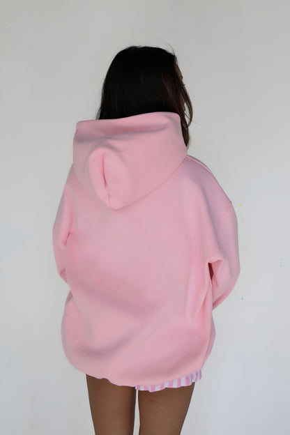 Basic Pink -Hoodie Mangas Globos
