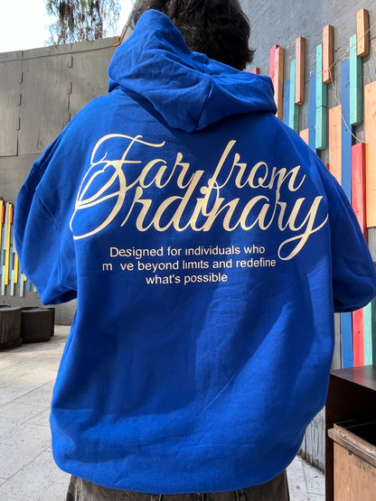 Far From Ordinary Blue - Hoodie Mangas Globo