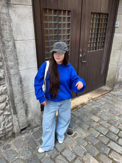 Basic Blue - Hoodie Mangas Globo