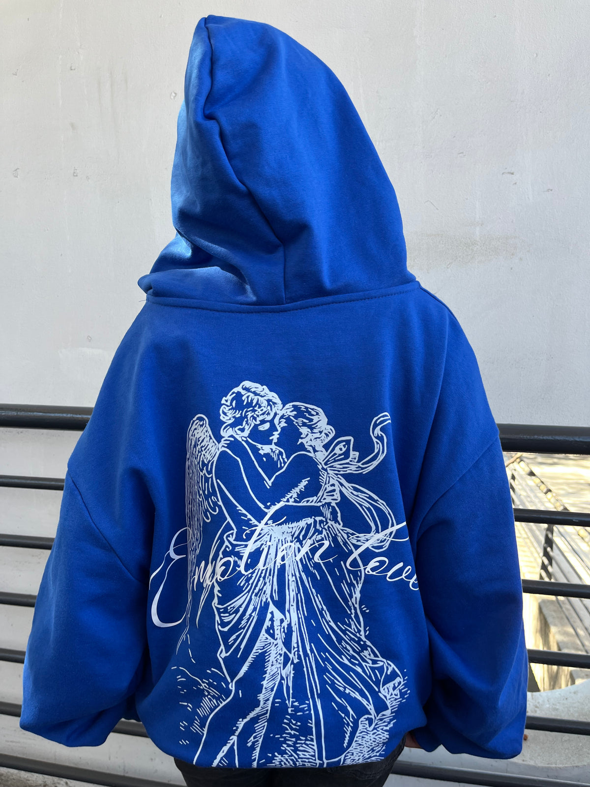 In Love -Hoodie Mangas Globos blue