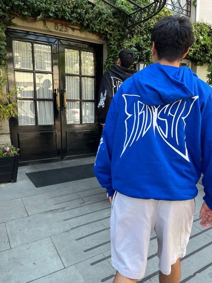 Butterfly Emblem - Hoodie Mangas Globo Blue