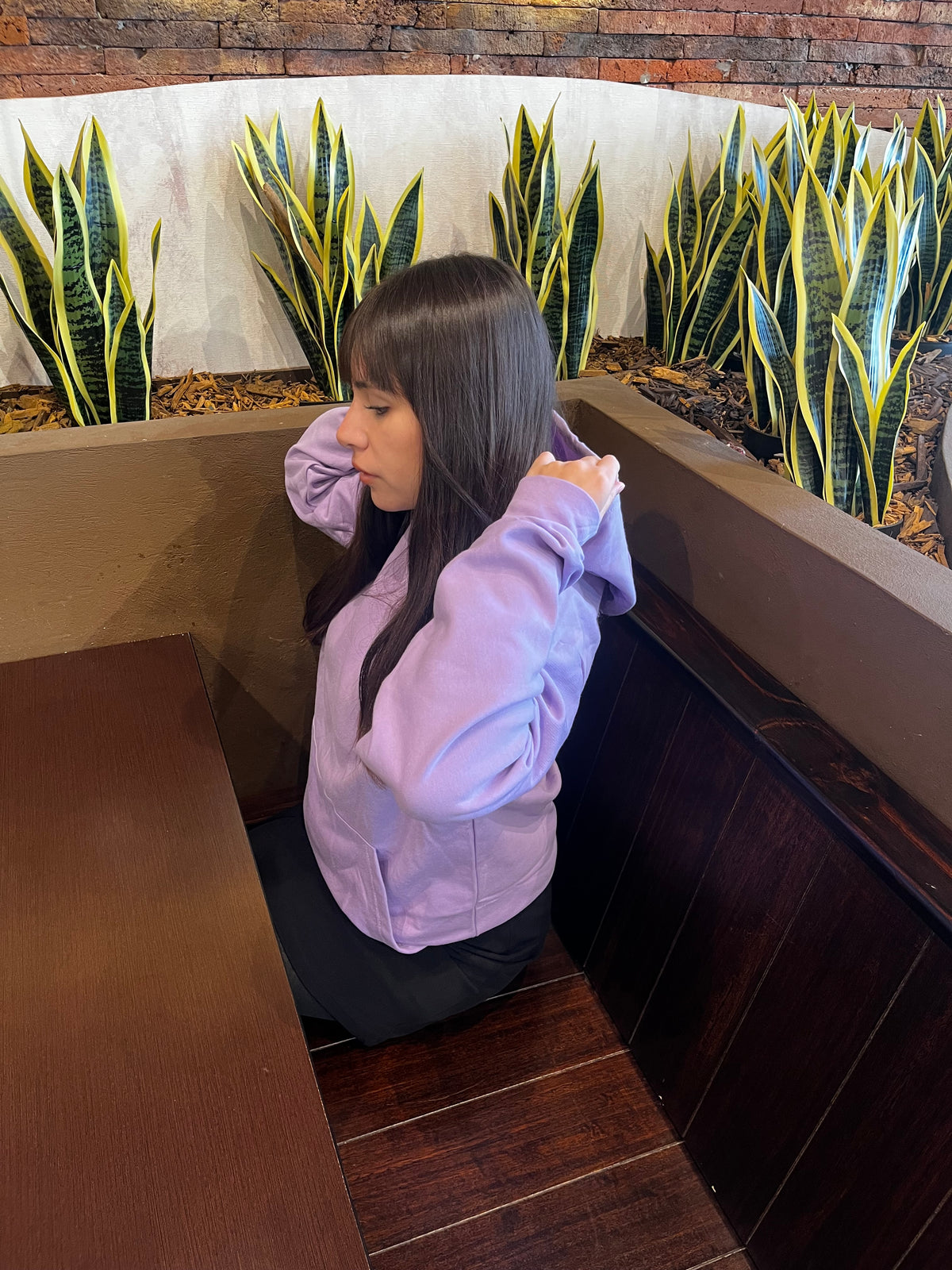 Basic lila  - Hoodie Classic