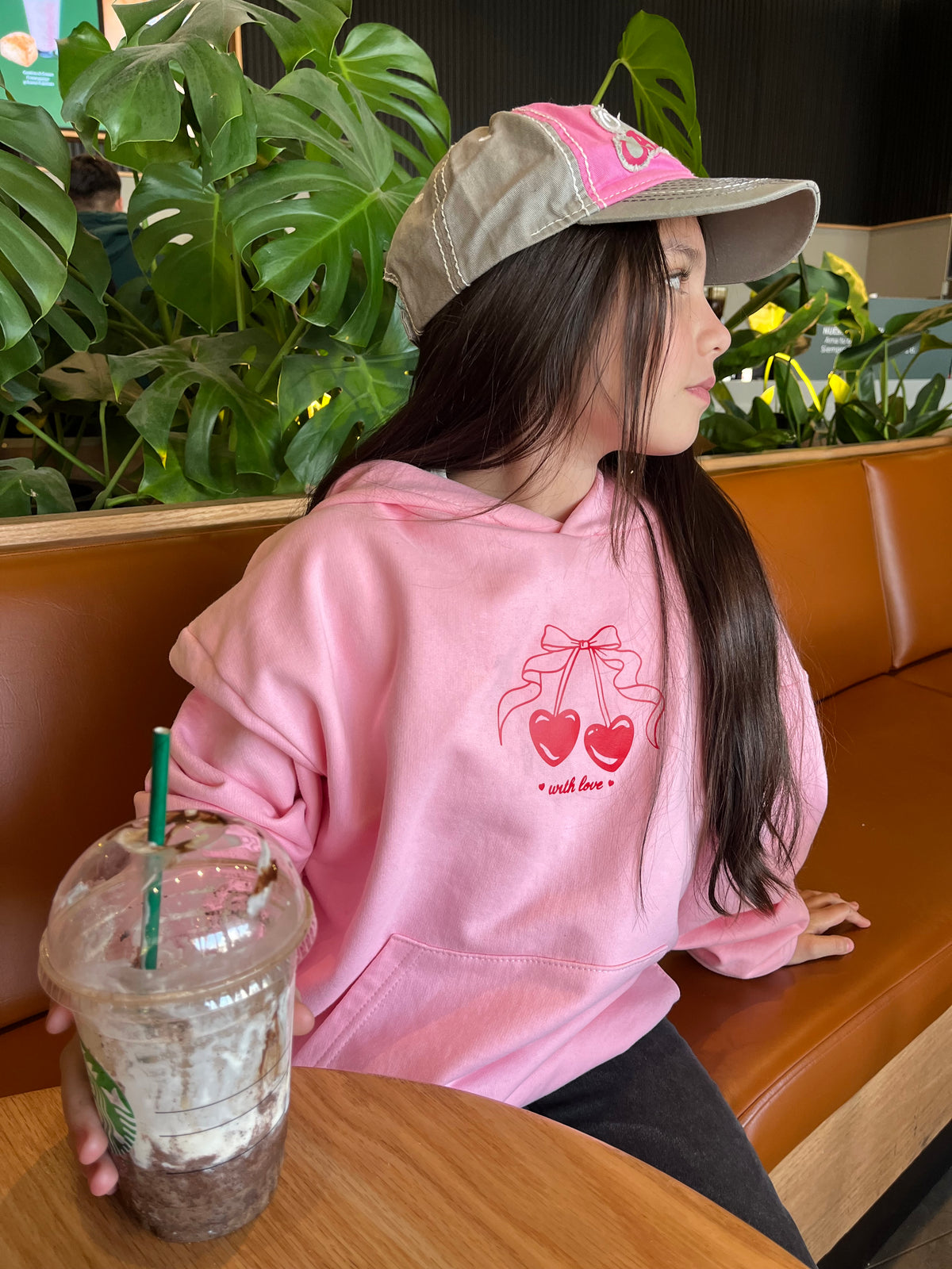 With Love - Hoodie Mangas Globos Pink