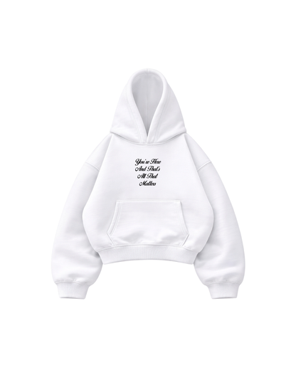 You’re here - Hoodie Mangas Globo White
