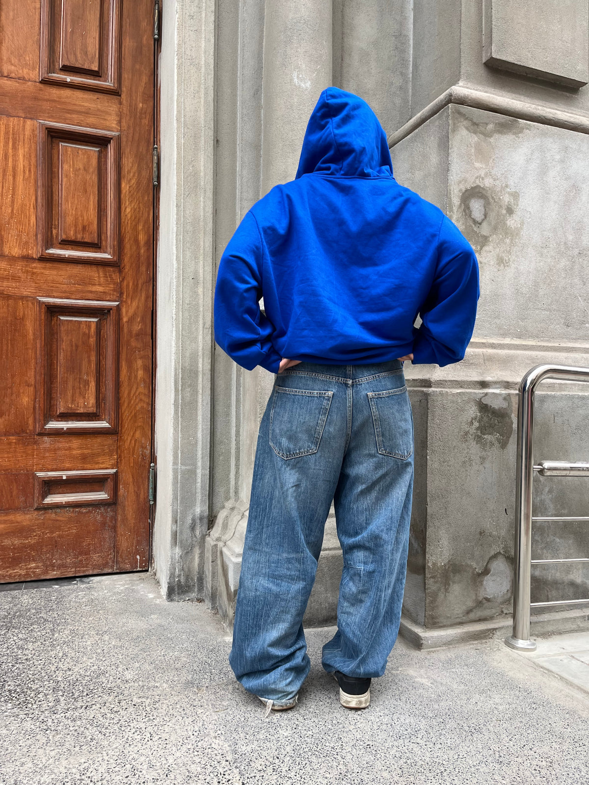 Basic Blue - Hoodie Mangas Globo