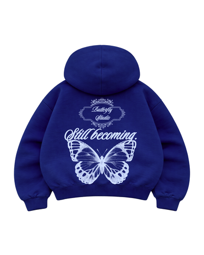 Still becoming - Hoodie Mangas Globo blue Francés