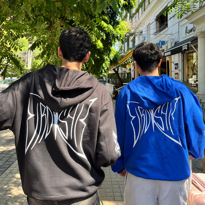 Butterfly Emblem - Hoodie Mangas Globo Black