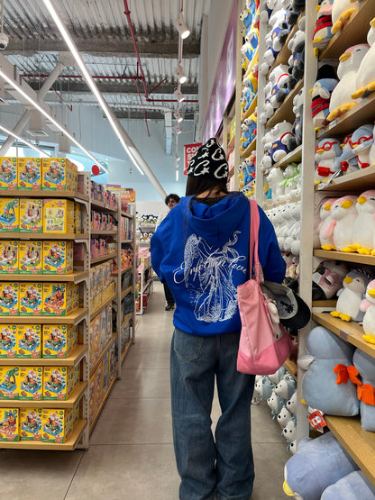 In Love -Hoodie Mangas Globos blue
