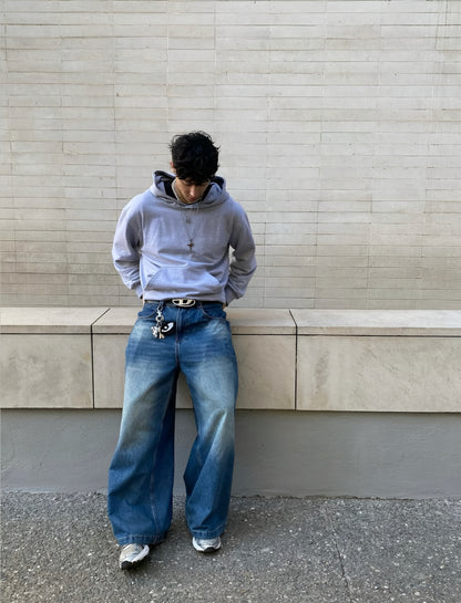 Basic Grey - Hoodie Mangas Globos