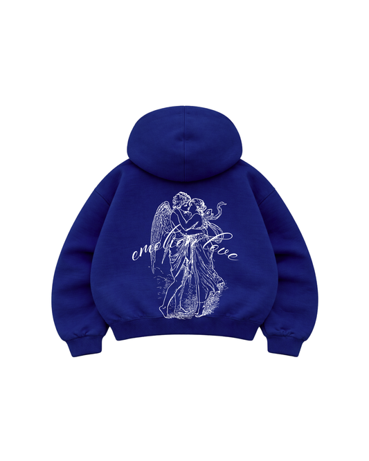 In Love - Hoodie Mangas Globo Blue France Puff