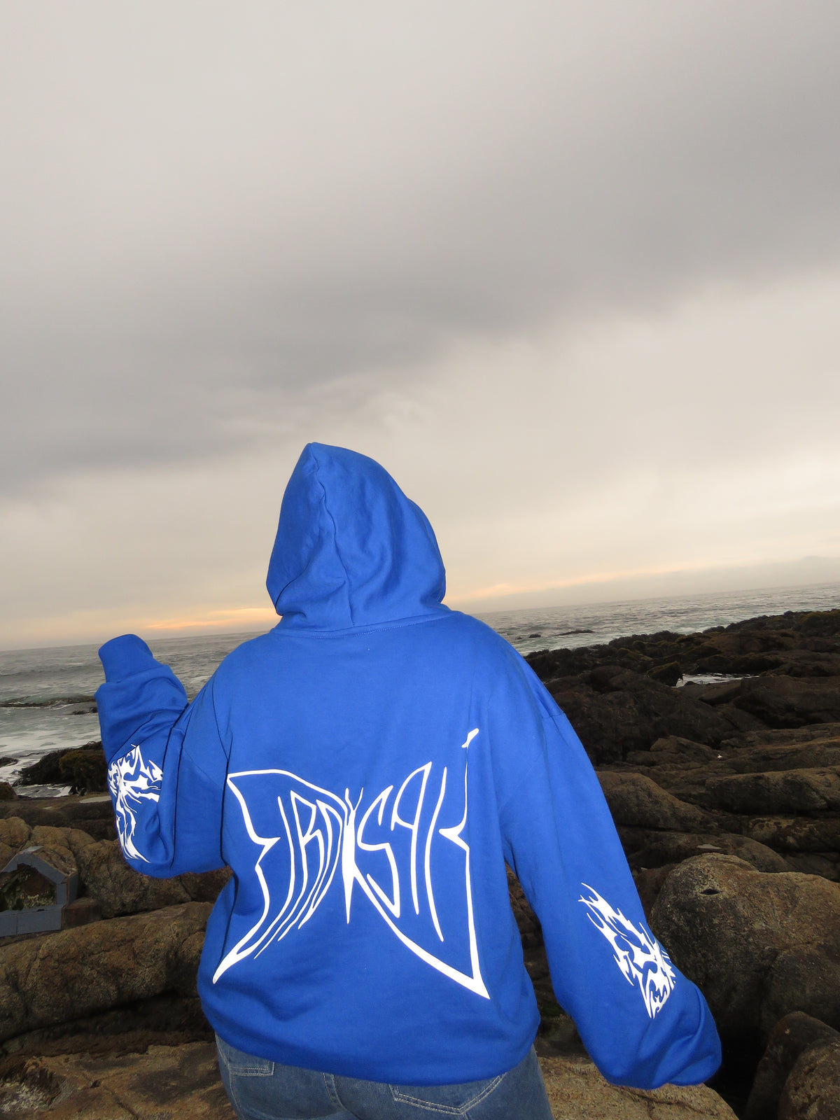 Butterfly Emblem - Hoodie Mangas Globo Blue