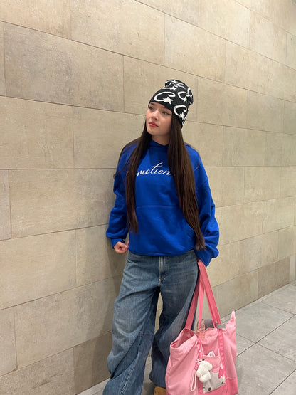 In Love -Hoodie Mangas Globos blue