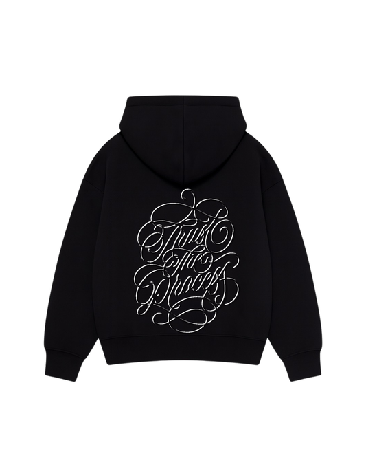 Trust The Process- Hoodie zip Clásico black