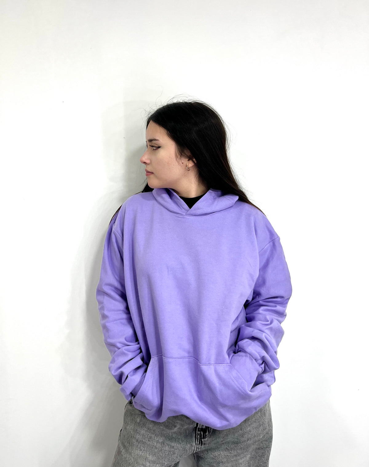 Basic lila  - Hoodie Classic