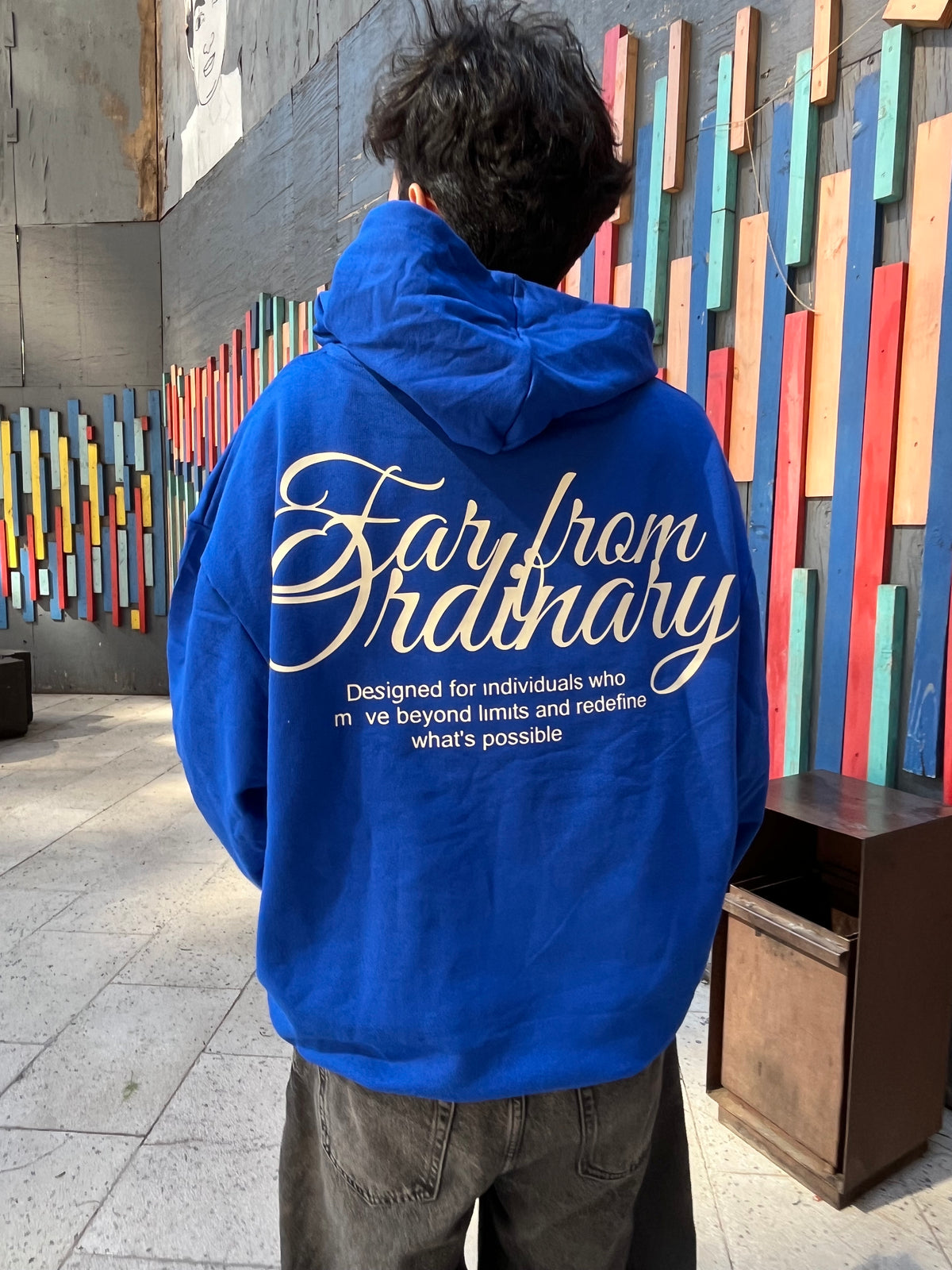 Far From Ordinary Blue - Hoodie Mangas Globo