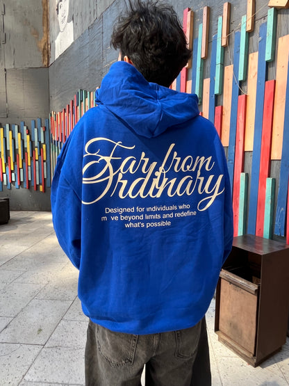 Far From Ordinary Blue - Hoodie Mangas Globo