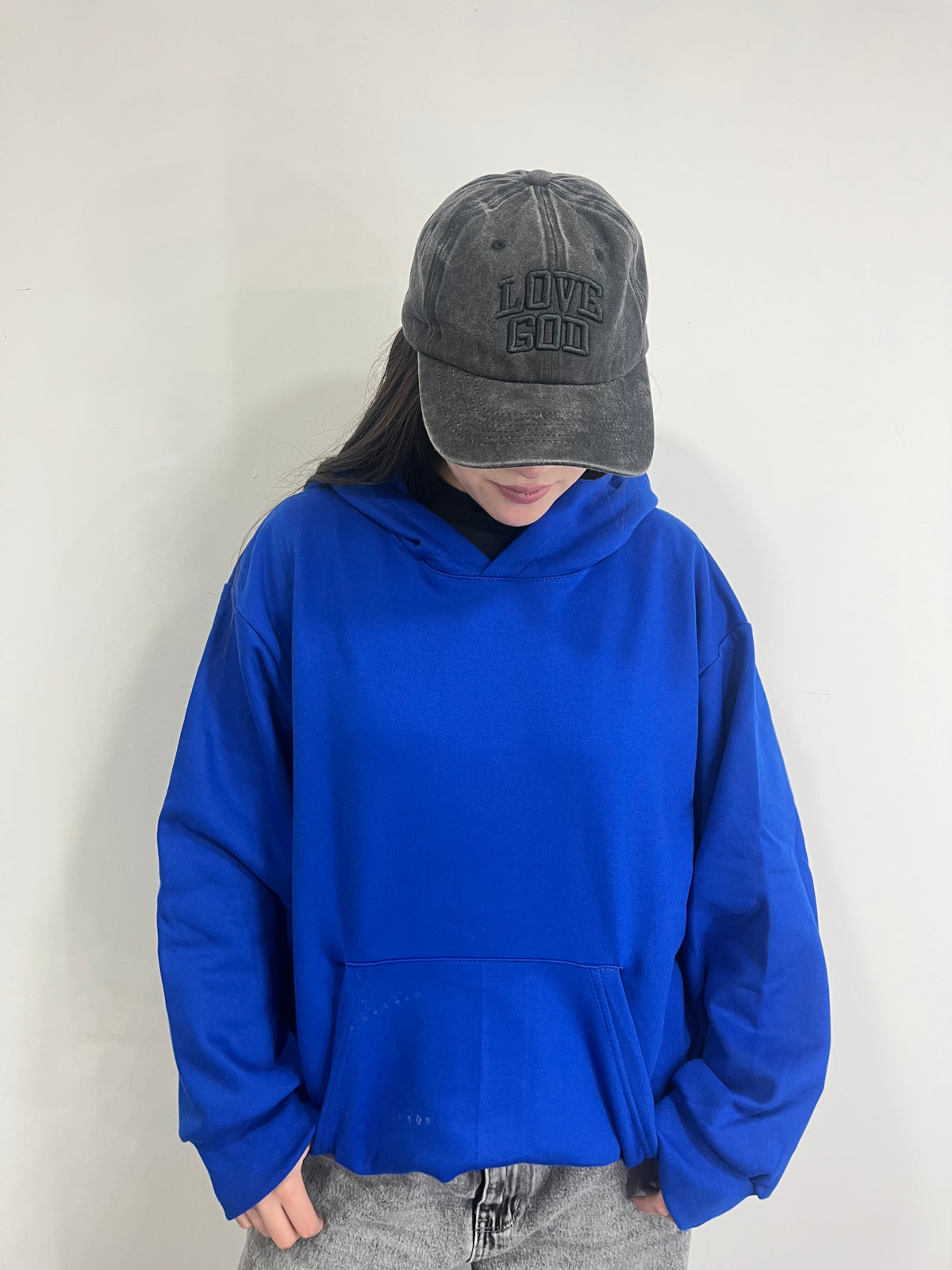 Basic Blue - Hoodie Mangas Globo