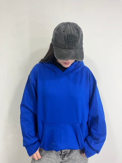 Basic Blue - Hoodie Mangas Globo