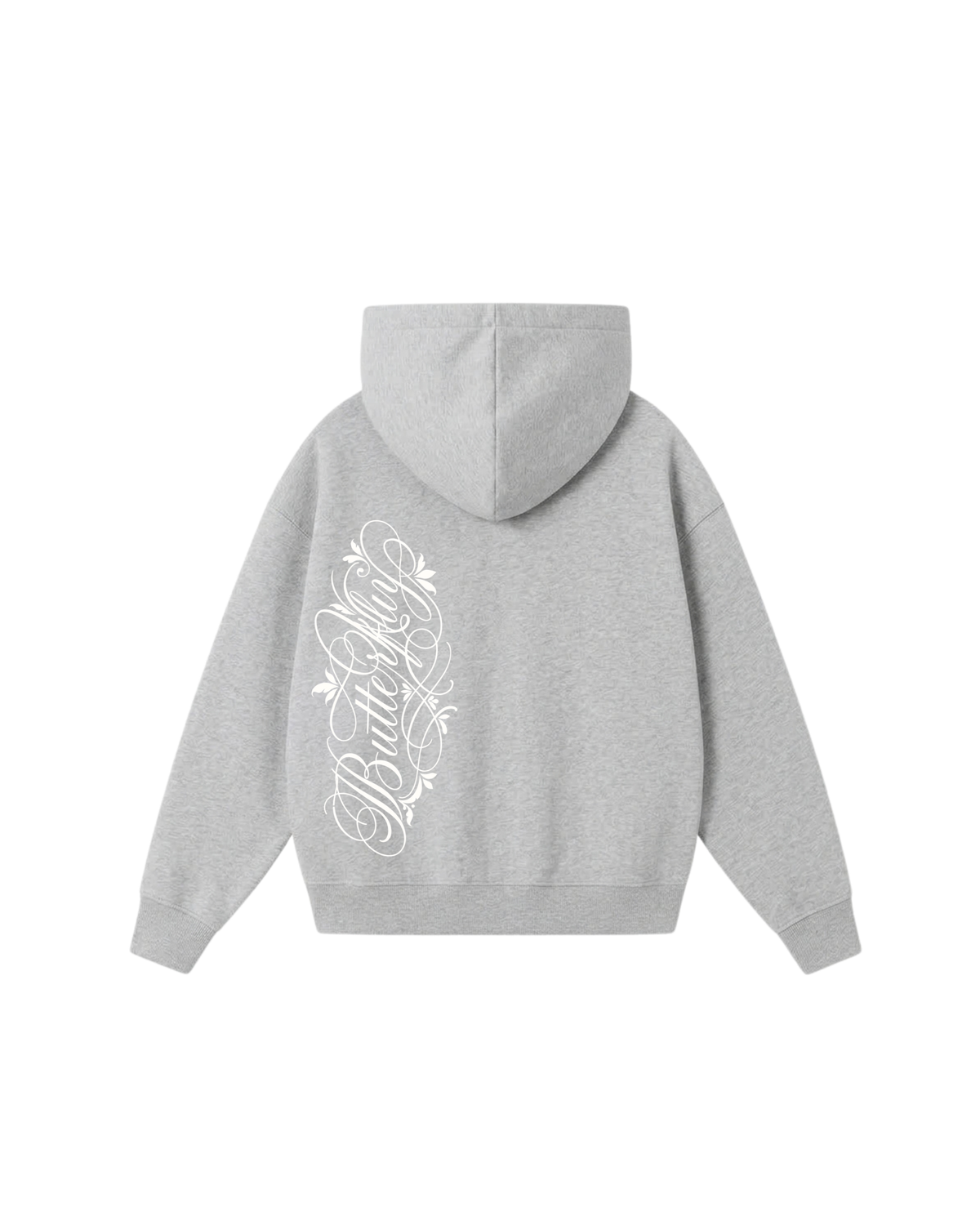 Butterfly -Hoodie Clásico Grey Puff