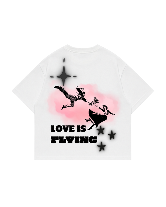 Love Is Flying -  Premium Boxy T-Shirt White